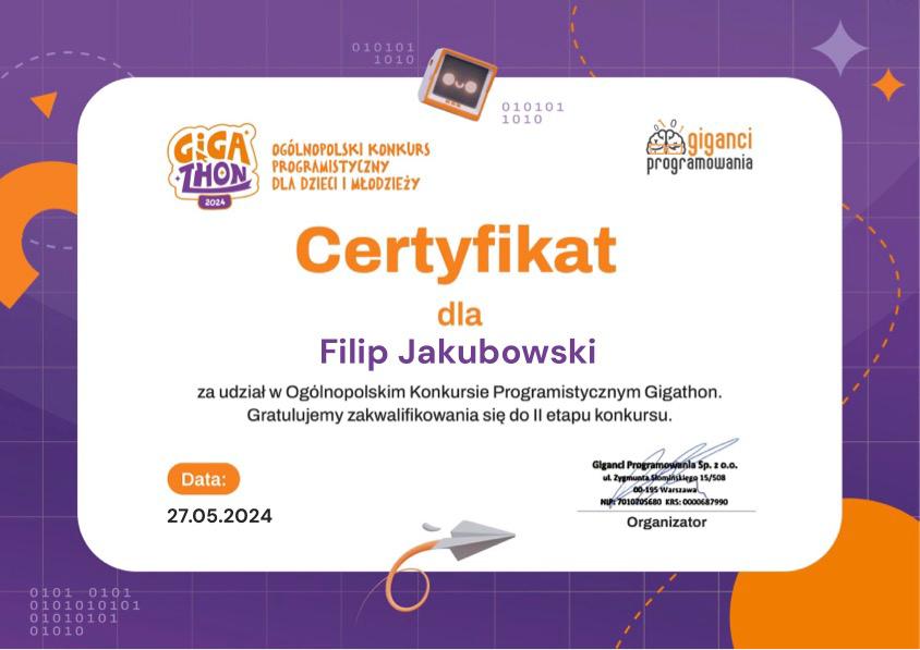 Ogólnopolski Konkurs Programistyczny – Gigathon