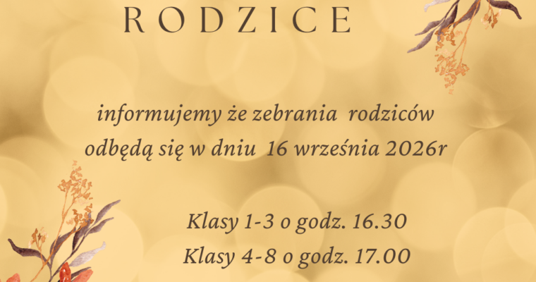 Zebrania z rodzicami